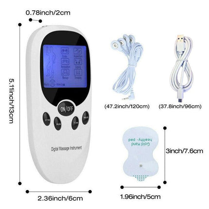 Body Relaxation Pulse Massager with Electro Pads Portable Device