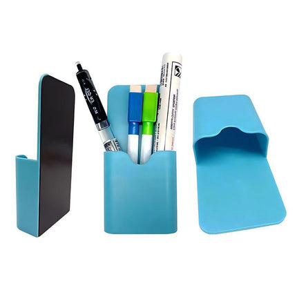 Plastic Magnetic Pen Holder Erase Marker Storage Box Pencil Organizer For Home