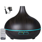 7 Led Light Aromatherapy Diffuser Aroma Essential Oil Air Humidifier Wood Grain