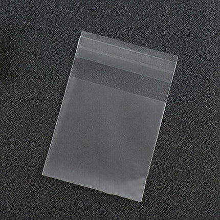 100X Translucent Plastic Candy Packaging Bags Self Adhesive Cookie Biscuit Bags
