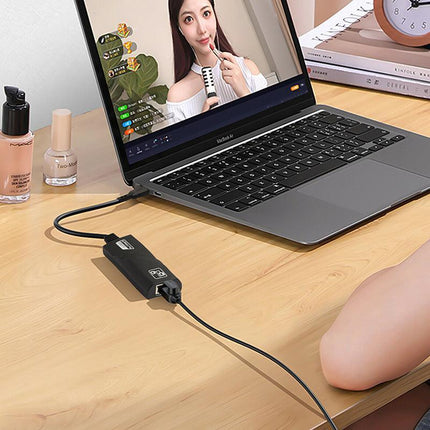 New USB 3.0 to Gigabit RJ45 Ethernet LAN Adapter 1000Mbps for PC Laptop Mac - Aimall