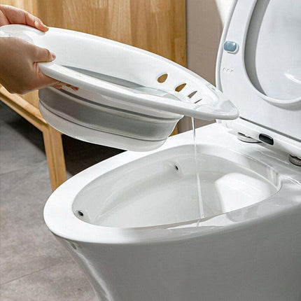 Foldable Toilet Sitz Bath Basin for Personal Hygiene and Daily Cleaning Use