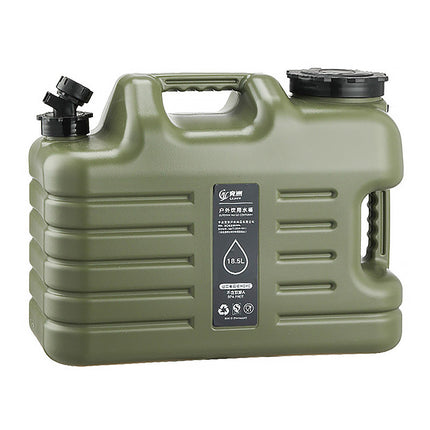 Outdoor Camping Water Storage Bucket with Faucet Portable Square Drinking Tank