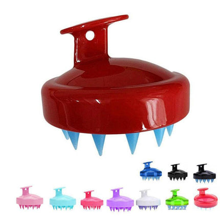 Silicone Scalp Shampoo Massage Brush Shower Washing Massager Head Hair Comb Au - Aimall