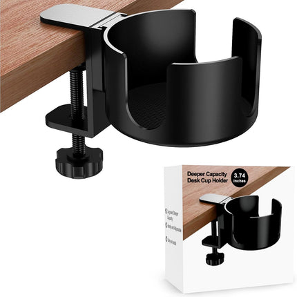 PunUnder Desk Table Clamp Mug Holder Stand Adjustable Coffee Cup Organizer