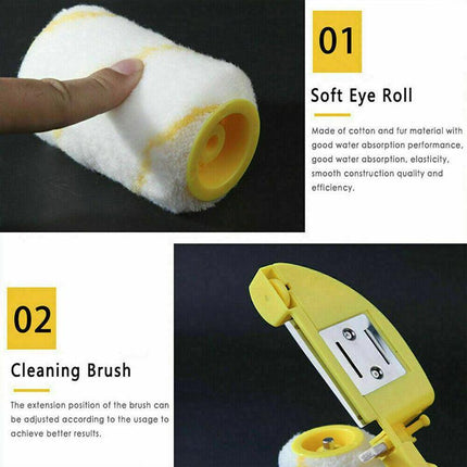 Handheld Clean-Cut Paint Edger Roller Brush For Home Wall Ceilings Portable NEW - Aimall