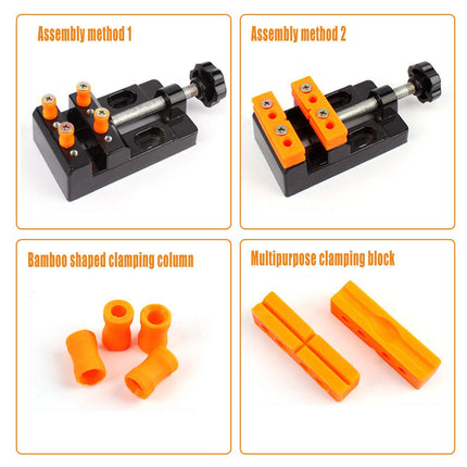 Mini Flat Clamp Table Jaw Bench Drill Press Vice Opening Parallel Vise DIY Tools