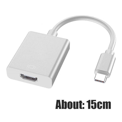 4K 3.1 USB Type-C to HDMI Adapter Cable Converter For MacBook Samsung Chromebook - Aimall