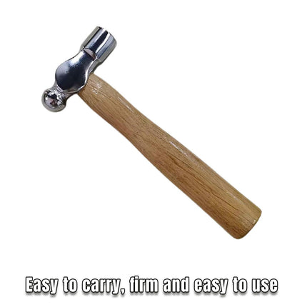 Mini Round Wooden Handle Hammer Practical Small Hand Tool for DIY and Crafts