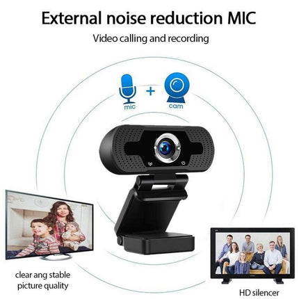 1080P Webcam Full HD USB 2.0 For PC Desktop Laptop Web Camera with Microphone - Aimall