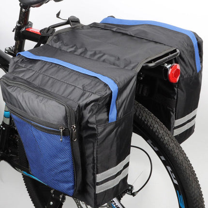 Bike Bicycle Rear Rack Pannier Bags Back Waterproof Seat Box Saddle Carry Bag