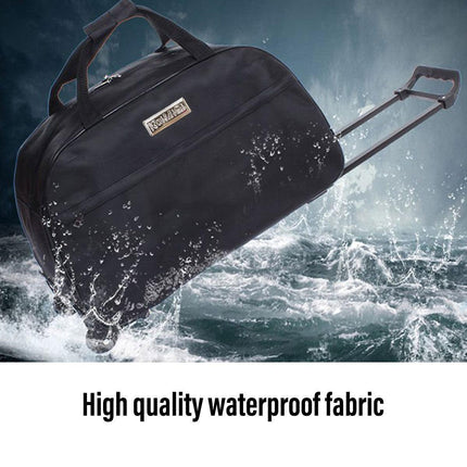 Wheeled Travel Duffle Trolley Bag Carry On Rolling Luggage Suitcase Tote Durable
