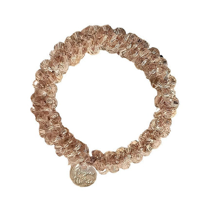 Women Rope Scrunchie Ponytail Holder Pearl Beads Elastic Hair Band Hair Tie Rope