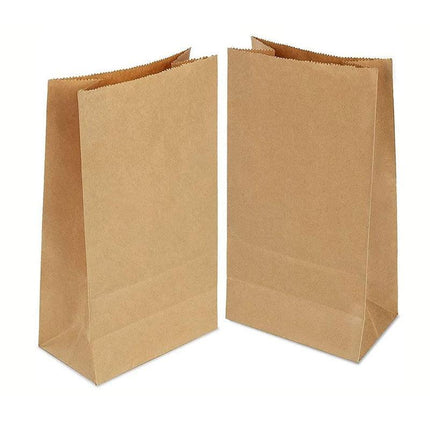 Stack of Brown Paper Bag for versatile use in food service and retail.