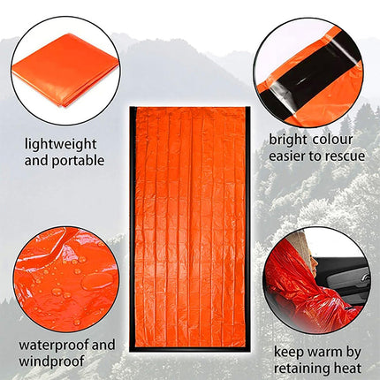 Multi-Functional Emergency Blanket Waterproof Warm Sun-Proof for First Aid Use