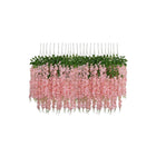 12X Artificial Silk Fake Flower Garland Vine Wisteria Leaf Hanging Wedding Decor