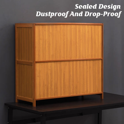 Dustproof With Doors Integrated Bookcase Book Cabinet Storage Cabinet Durable