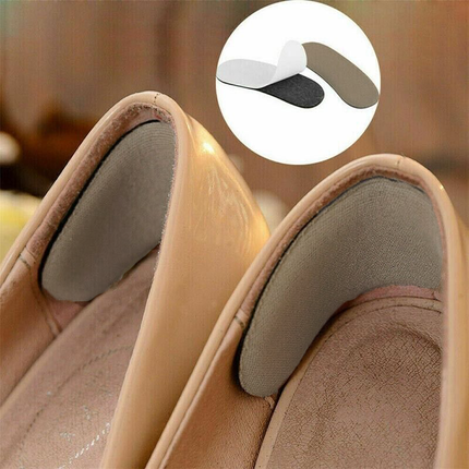 5 Pairs Sticky Fabric Shoe Pads Cushion Liner Grips Back Heel Inserts Insoles