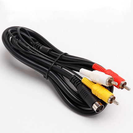 TV AV RCA Audio Video Cable Lead Cord Adapter for SEGA Mega Drive 2 3 Console - Aimall