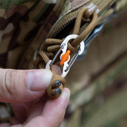 Aluminum S-biner Carabiner Keychain Clip Key Ring Snap Spring Hook Camping