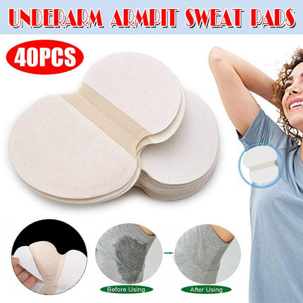 40pcs Underarm Armpit Sweat Pads Stickers Summer Shield Guard Absorbing White AU - Aimall