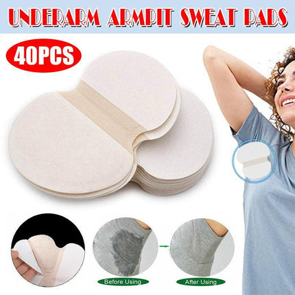 40pcs Underarm Armpit Sweat Pads Stickers Summer Shield Guard Absorbing White AU - Aimall