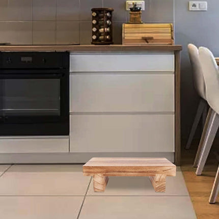 Wooden Bedside Step Stool Indoor Outdoor Mobility Step Stool Portable One Step