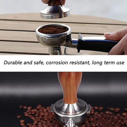 Coffee Tamper Calibrated Espresso Powder Hammer Pressing Leveler 51mm/53mm/58mm