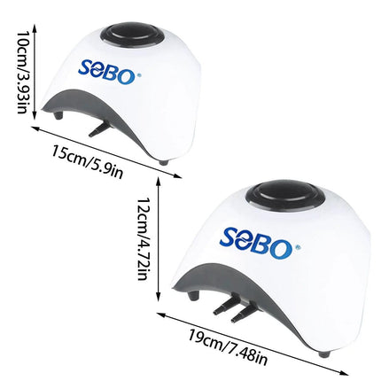 Aquarium Oxygen Pump Fish Tank Air Stone Aerator Oxygenator Pump for Freshwater