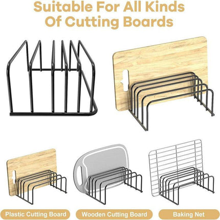 Home Kitchen Chopping Board Draining Rack Multifunction Storage Shelf Organizer