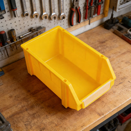 2PCS Thickened Slanted Plastic Storage Box for Screws Nuts Crafts Storage Use