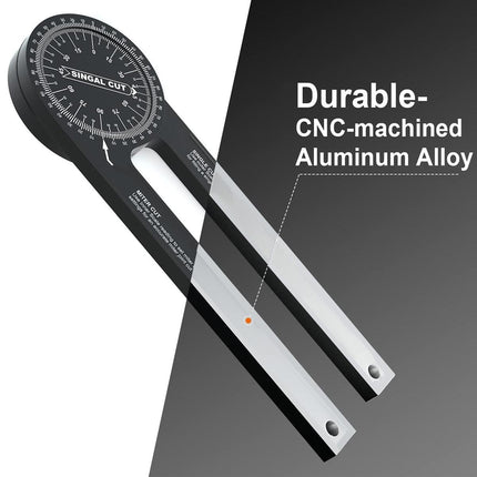 360 Degree Woodworking Protractor Angle Finder Positioning Tool Horizontal Gauge