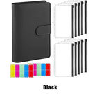A6 Pu Leather Binder Pockets Cash Envelope Planner Notebooks