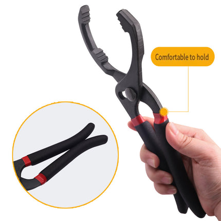Oil Filter Pliers Wrench 10/12 Inch Heavy Duty Spanner Tool for Car Repair