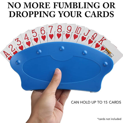 Hands-Free Poker Card Holder Stand Fan Shape Rack For Easy Grip and Tabletop Play