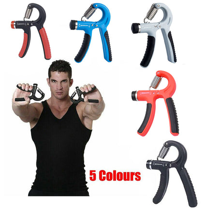 Adjustable Power Hand Grip Forearm Exerciser Gripper Strengthener Trainer 5-60Kg