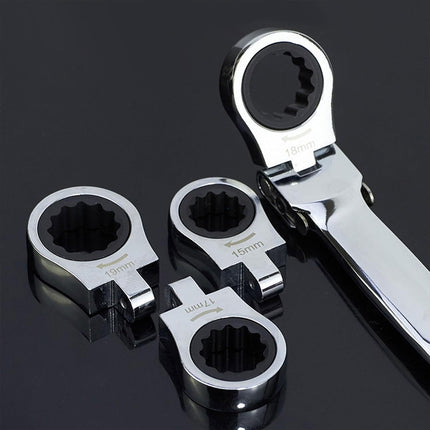 12 In 1 Head Changeable Ratchet Box Wrench Set Home Garage Mechanical Tools Kit