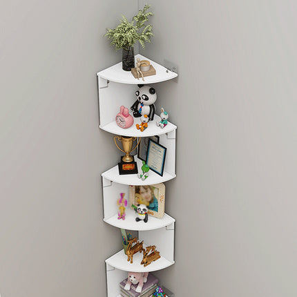 Corner Wall Mounted Multi Tier Storage Rack SpaceSaving for Bathroom Living Room