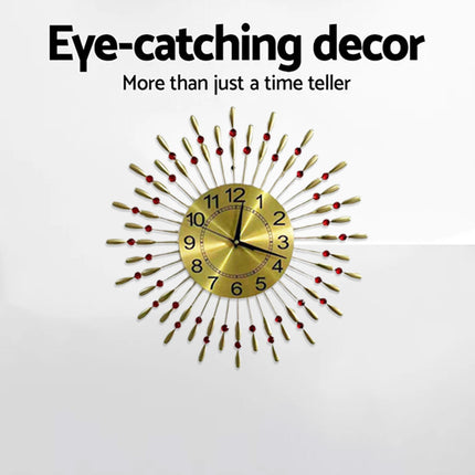 Retro Metal Wall Clock Iron Water Drop Hanging Home Decoration Living Room