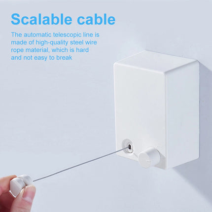 Invisible Clothesline Indoor No Drill Retractable 4.2m Space Saving High Quality
