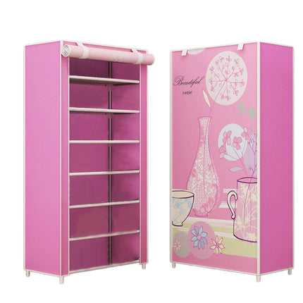 Stackable Shoe Rack Storage Cabinet Organizer Portable Wardrobe for Home Use