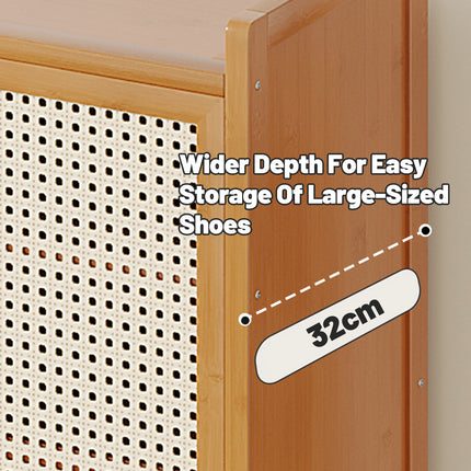 Home Entryway Multi Layer Breathable Shoe Cabinet Space Saving Dustproof Sturdy