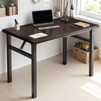 Rectangular Folding Table Computer Desk Sturdy Home Office Study Laptop Desk