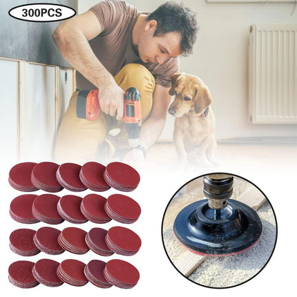 300PCS 6 Inch Sanding Discs For Wood Metal Plastic Grinding Polishing Finishing