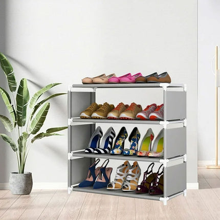 Multi Layer Shoe Storage Rack Durable for Entryway Hallway Home Space Saving