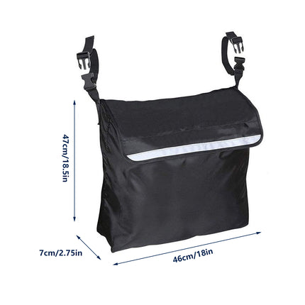 Wheelchair Back Bag Waterproof Wheel Chair Storage Pouch for Most Wheelchairs