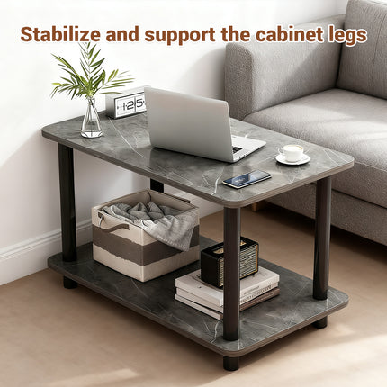 2 Tier Narrow Table Space Saving for Bedroom Living Room Side Table Organizer