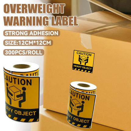Overweight Freight Warning Label High Adhesive Strength Express Shipping Use
