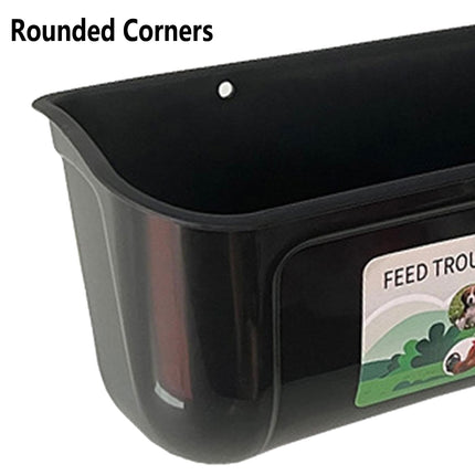 Chicken Feeder Troughs 2PCS Large Capacity Hanging Fence Food Troughs Poultry