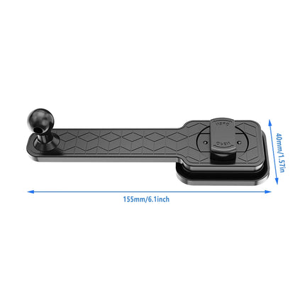 Car Phone Holder Foldable Suction Mount Detachable Base for Dashboard Windshield
